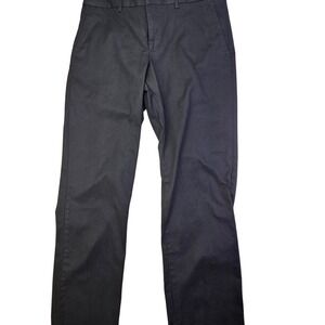 Express Producer Mens Black Dress Pants Tailored Fit Flat Front Slacks 34x31.5